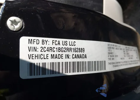 2024 Chrysler Pacifica Touring L из США, поврежденный, VIN 2C4RC1BG2RR162889